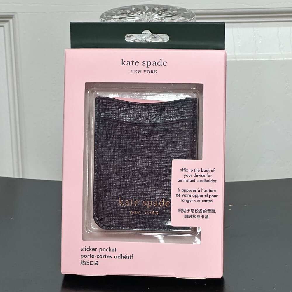 KATE SPADE MORGAN DOUBLE STICKER POCKET:NIB BLACK